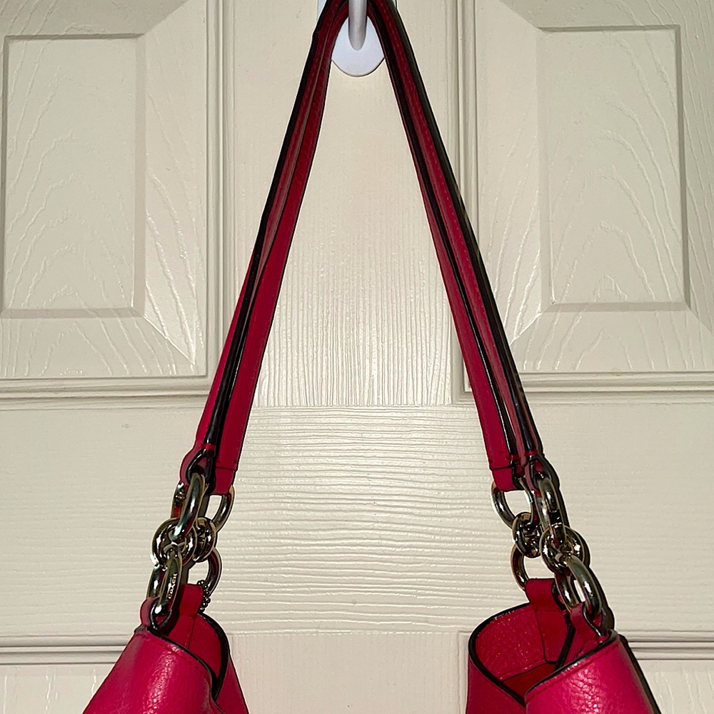 Coach Raspberry Shoulder Bag - Picture 3 of 11